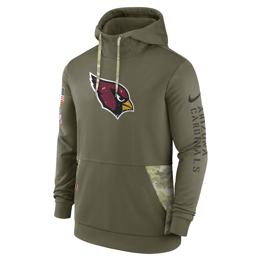 Arizona Cardinals Military Hoodies, Small - 4X, Salute To Service