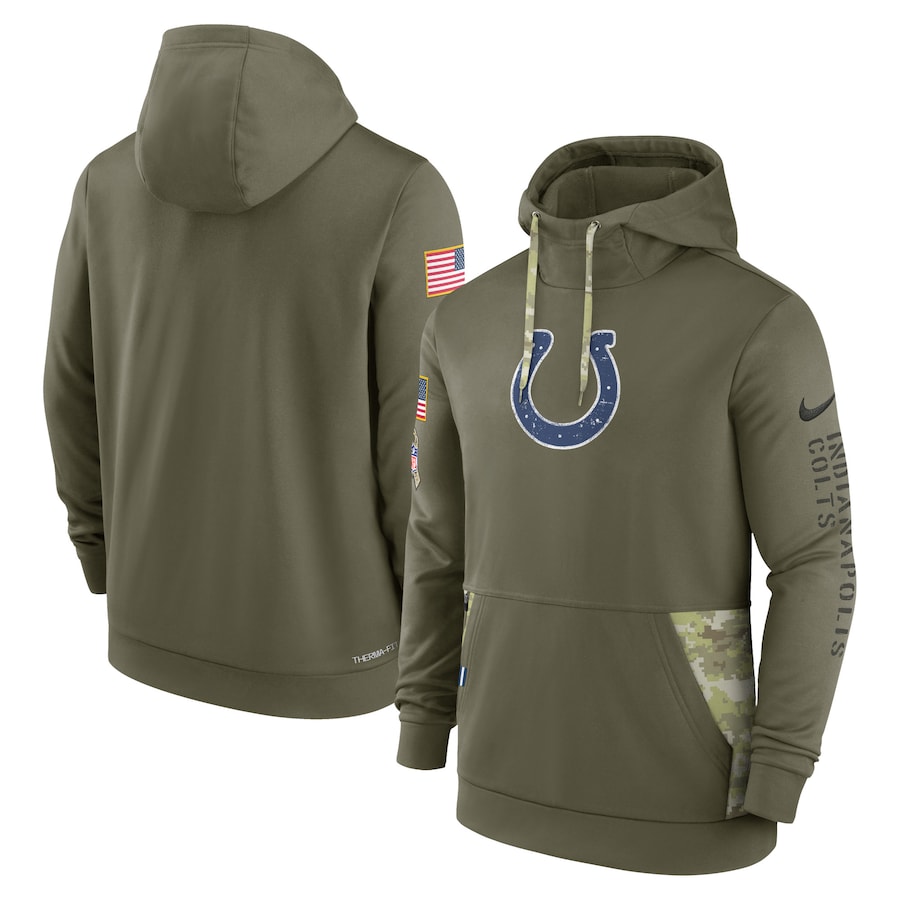 Chicago Bears Nike Women's 2023 Salute to Service Pullover Hoodie - Brown