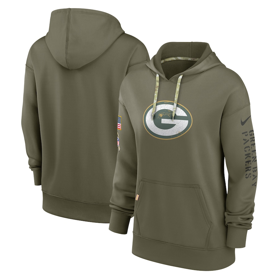 Women's Green Bay Packers Salute to Service Hoodie - 2022