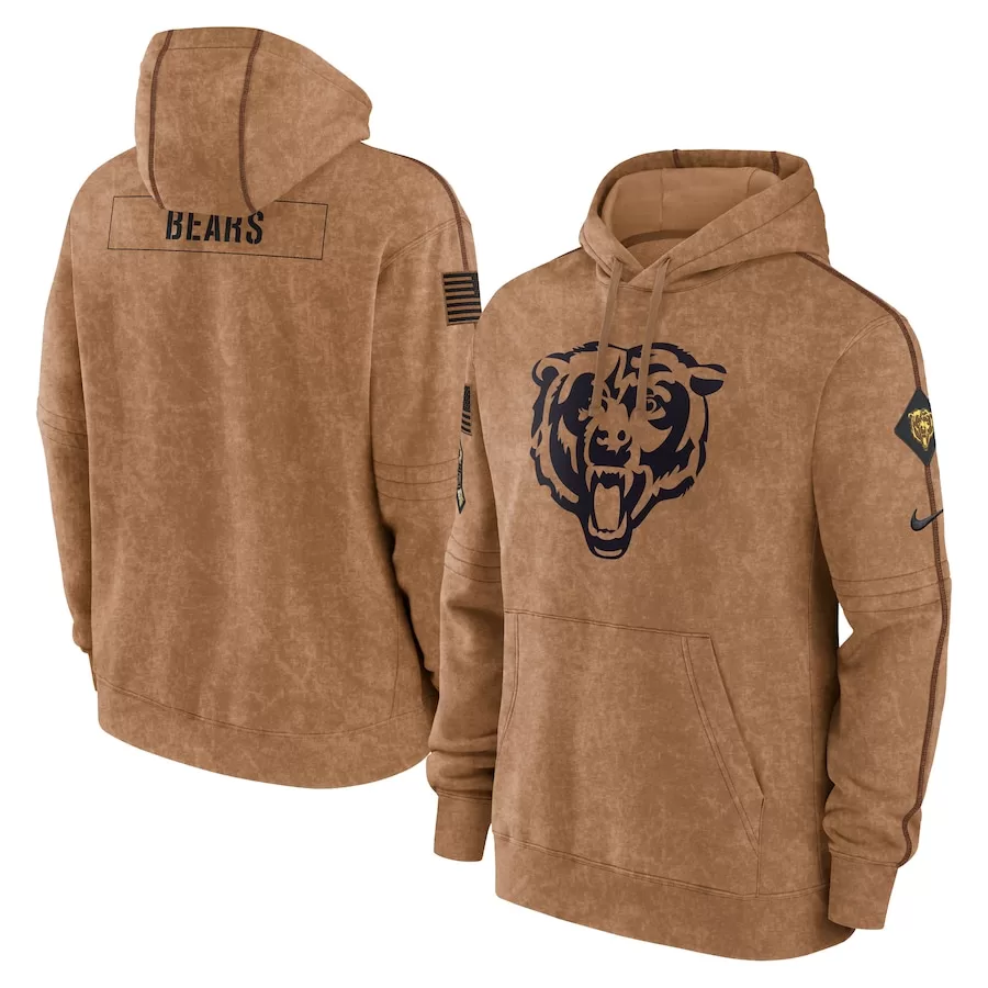 Chicago Bears Salute to Service Hoodie - 2023 Design by Nike