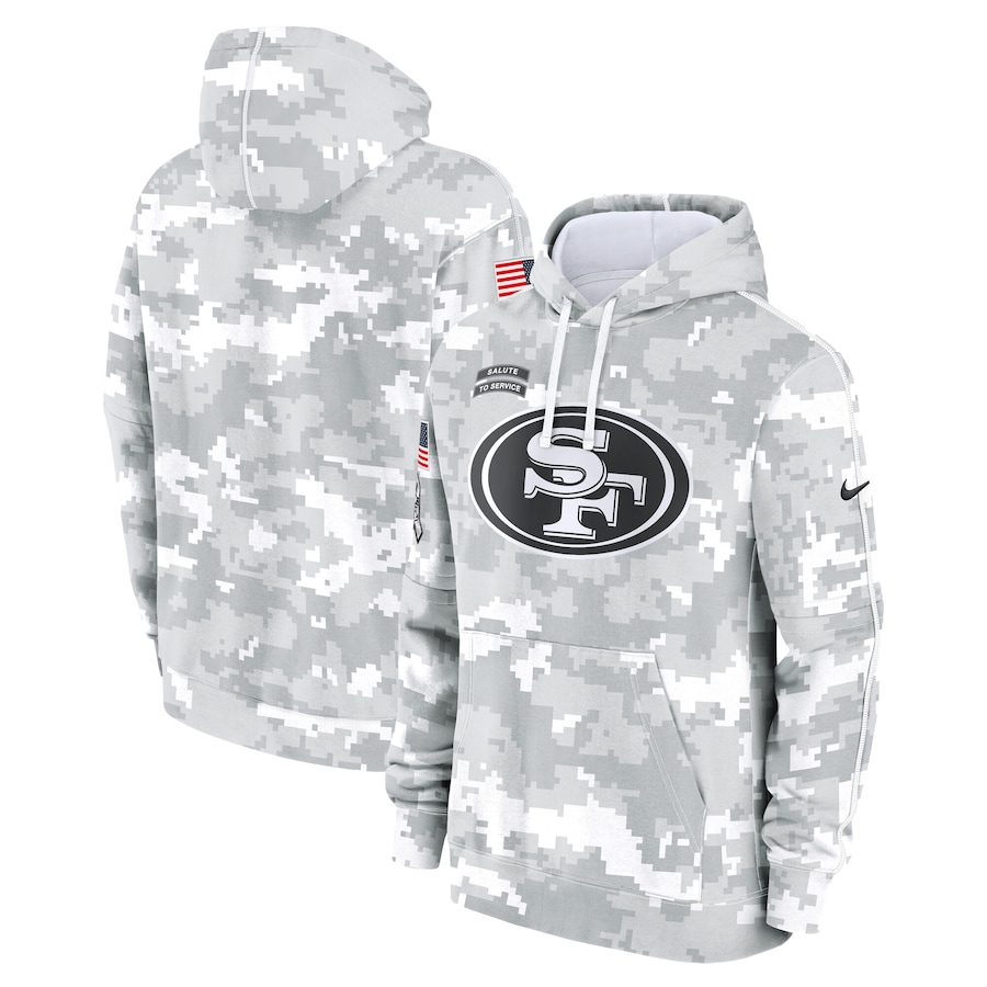 SF 49ers Salute to Service Hoodie - 2024 by Nike SF 49ers Salute to Service Hoodie - 2024