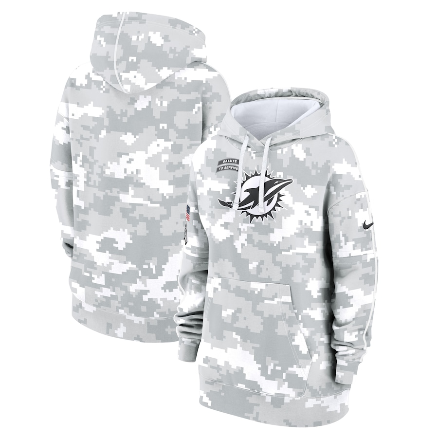 Women's Miami Dolphins Salute to Service Hoodie - 2024 Women's Miami Dolphins Salute to Service Hoodie - Nike