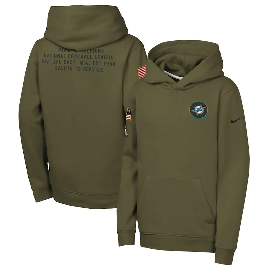 Miami Dolphins 2025 Salute to Service Hoodie by Nike