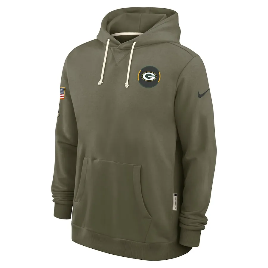 GB Packers Salute to Service Hoodie by Nike - 2025