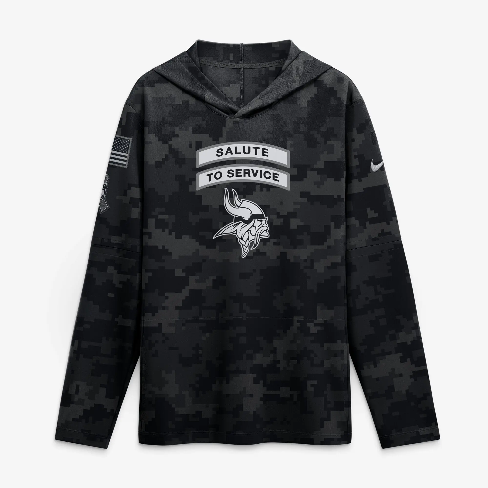 Lightweight Minnesota Vikings Salute to Service hoodie by Nike