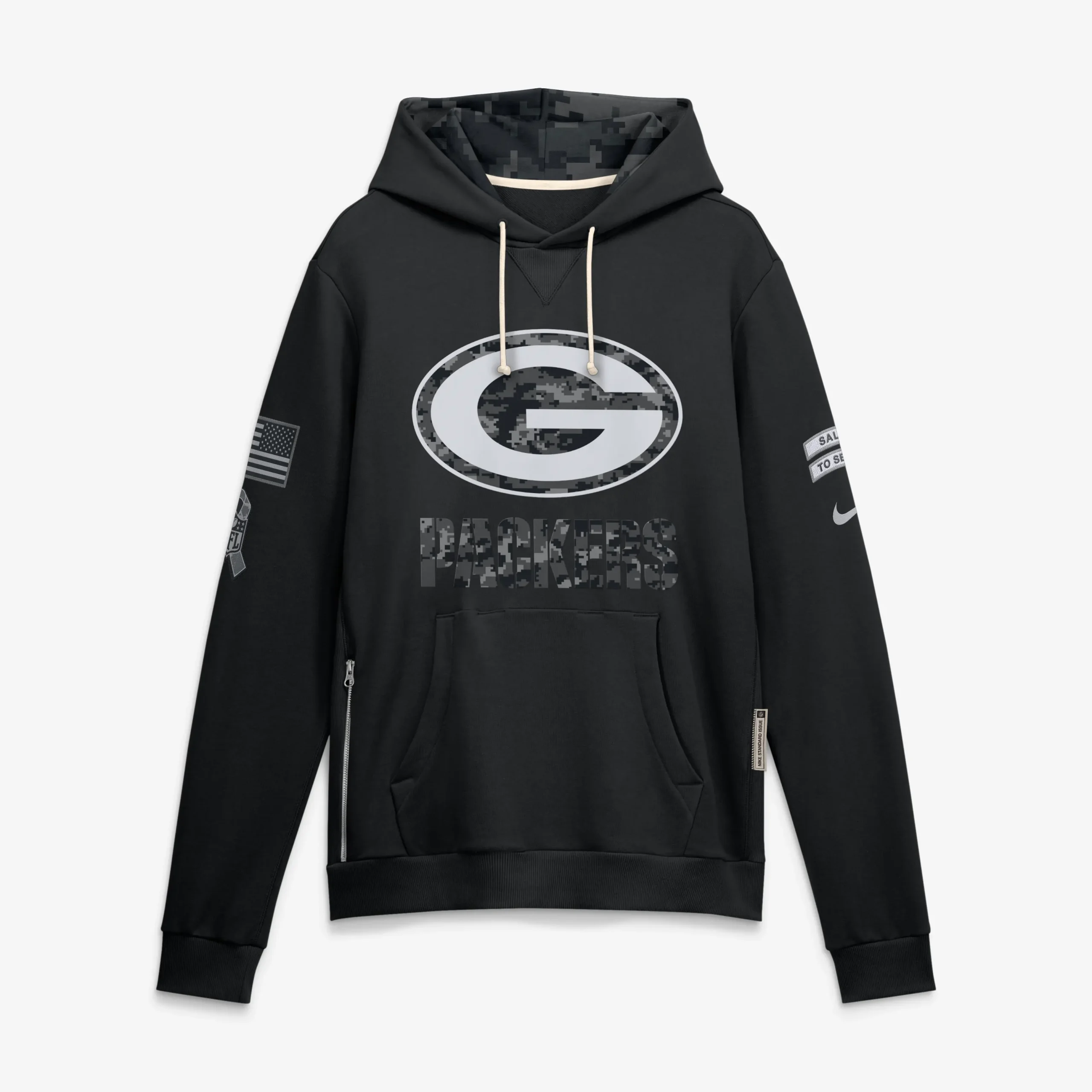 Green Bay Packers Salute to Service hoodie by Nike - 2026