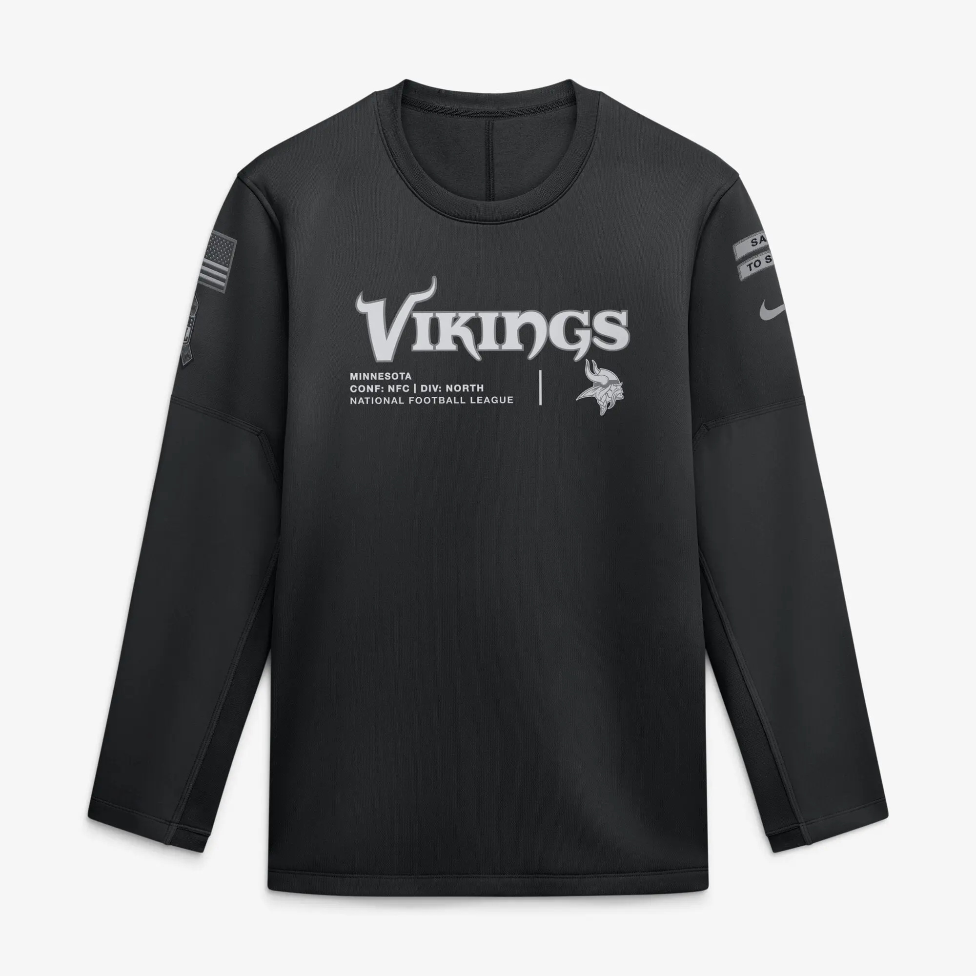 Vikings thermal Salute to Service sweatshirt by Nike